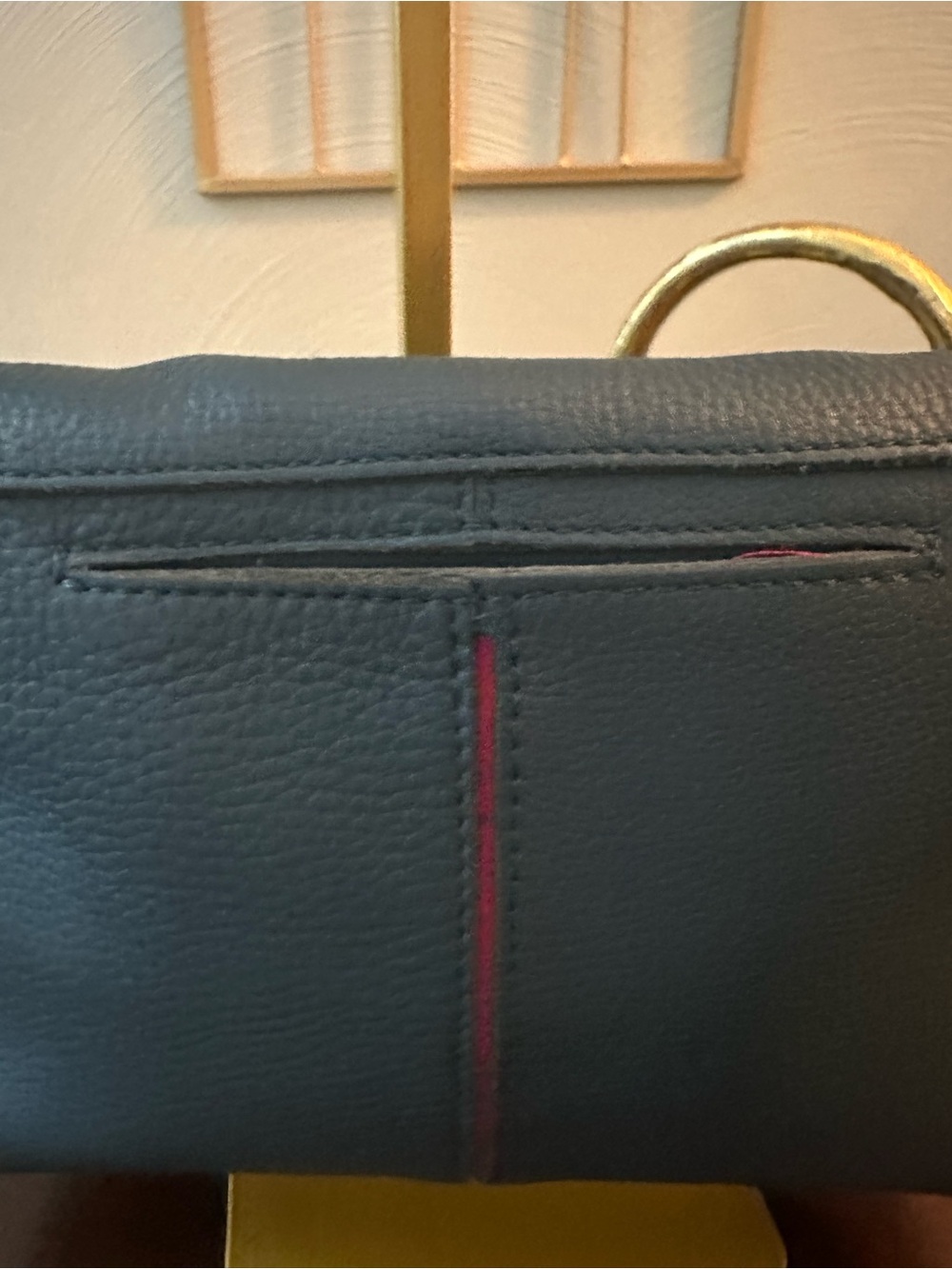 Hammitt VIP Occasion Teal Leather Crossbody Silver Hardware Red Suede - Picture 10 of 16